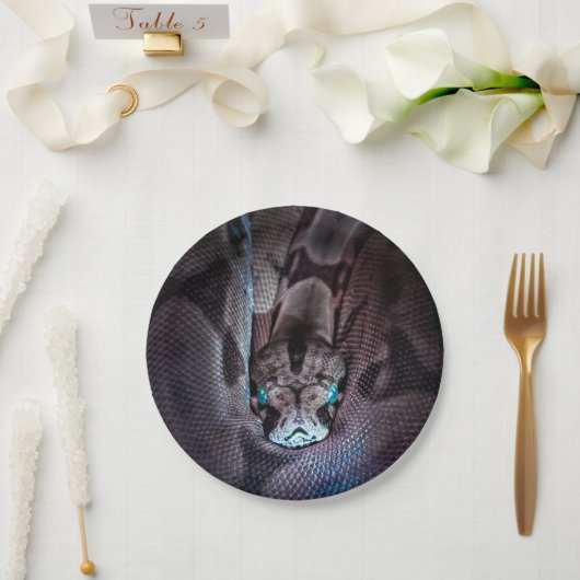 Happy Birthday Snake Party Borden Papieren Bordje (Huwelijk)