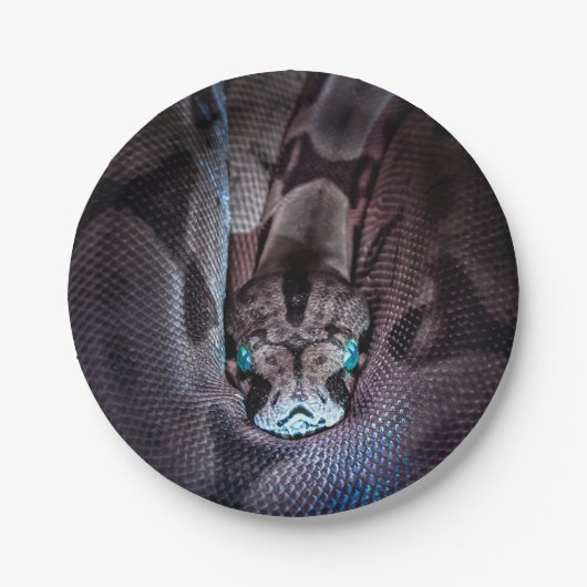 Happy Birthday Snake Party Borden Papieren Bordje (Voorkant)