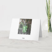 Happy Birthday Snoep Buffet Groene en Zwarte Kaart (Achterkant)