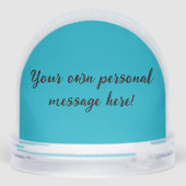 Happy Birthday Snow Globe Sneeuwbol (Achterkant)