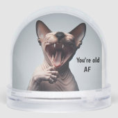 Happy Birthday Snow Globe Sneeuwbol (Achterkant)