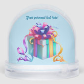 Happy Birthday Snow Wereldbol Sneeuwbol (Achterkant)