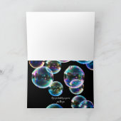 Happy Birthday Soap Bubble Custom Kaart (Binnen)