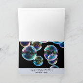 Happy Birthday Soap Bubble-kaart Kaart (Binnen)