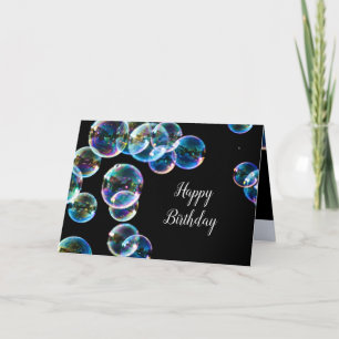 Happy Birthday Soap Bubble-kaart Kaart