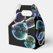 Happy Birthday Soap Bubbles met aangepaste naam Bedankdoosjes (Achterkant)