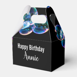 Happy Birthday Soap Bubbles met aangepaste naam Bedankdoosjes