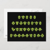 Happy Birthday Software Developer (Bugdroid) Briefkaart (Voorkant / Achterkant)