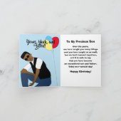 Happy Birthday Son African American Card Kaart (Binnen)