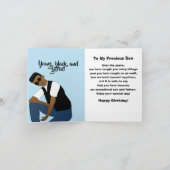 Happy Birthday Son African American Kaart (Binnen)