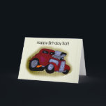 Happy Birthday Son Car Greeting Kaart<br><div class="desc">Een karikatuur van Willy's uit 1939. Ideaal voor een zoon die van oude auto's houdt.</div>