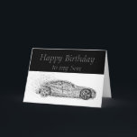 Happy Birthday Son Classic Cars Vehicles Kaart<br><div class="desc">Je bent misschien een jaar ouder,  maar je bent nog steeds een klassieker. Happy Birthday Son voor degene die van auto's houdt,  auto's verkoopt of op auto's werkt</div>
