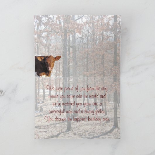 Happy Birthday Son-customize Kaart (Binnen)