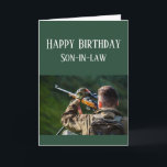 Happy Birthday Son-in-law Hunting Camouflage Kaart<br><div class="desc">Dingen waar je van houdt: Happy Birthday Son-in-law voor mensen die houden van buiten jagen,  natuur en of wildernis</div>