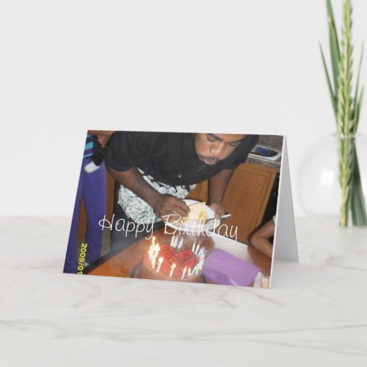 Happy Birthday Son Kaart (Voorkant)