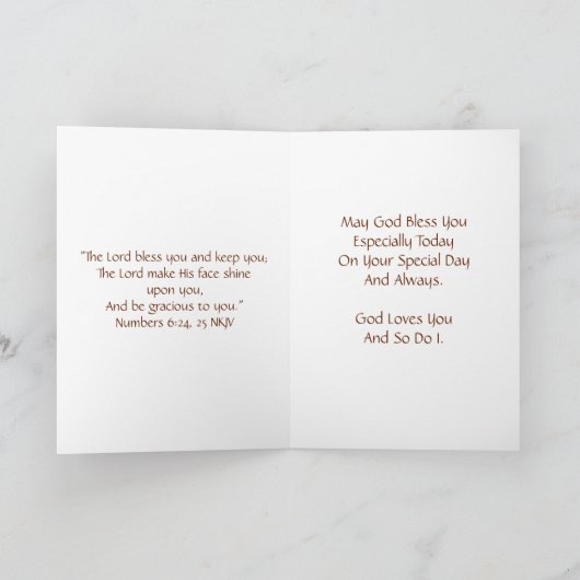 Happy Birthday Son Kaart (Binnen)