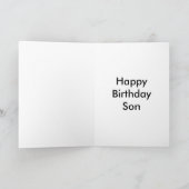 Happy Birthday Son Kaart (Binnen)