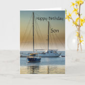 Happy Birthday Son Kaart (Gele Bloem)