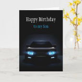 Happy Birthday Son New Car Exciting Card Kaart (Gele Bloem)