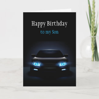 Happy Birthday Son New Car Exciting Card Kaart