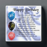 Happy Birthday Son Poem Plaque Fotoplaat<br><div class="desc">Een groot persoonlijk cadeau voor een zoon op zijn verjaardag. Dit object kan op maat worden gemaakt of gewoon worden gekocht zoals het is</div>