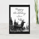 Happy Birthday Son  Stag, Deer Kaart<br><div class="desc">Happy Birthday Son  Stag,  Deer Animal,  Wildlife,  Natuur</div>