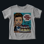 Happy Birthday, Son - T-shirt voor de verjaardag v<br><div class="desc">Vier de speciale dag van je zoon met dit schattige en feestelijke T-shirt! Met de vrolijke uitdrukking "Happy Birthday, Son" is dit T-shirt perfect om zijn verjaardag extra speciaal te maken. Gemaakt van zachte, comfortabele stof, het zorgt ervoor dat uw kleintje blijft gezellig en stijlvol tijdens al het verjaardagsplezier. Of...</div>