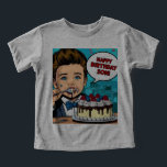 Happy Birthday, Son - T-shirt voor de verjaardag v<br><div class="desc">Vier de speciale dag van je zoon met dit schattige en feestelijke T-shirt! Met de vrolijke uitdrukking "Happy Birthday, Son" is dit T-shirt perfect om zijn verjaardag extra speciaal te maken. Gemaakt van zachte, comfortabele stof, het zorgt ervoor dat uw kleintje blijft gezellig en stijlvol tijdens al het verjaardagsplezier. Of...</div>
