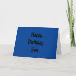 Happy Birthday Son vouwde kaart<br><div class="desc">Dit is een Birthday-kaart voor een speciale zoon.</div>