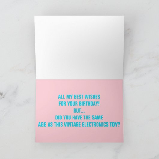 Happy Birthday Song  Electronics Speelgoed Kaart (Binnen)