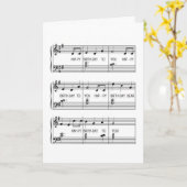 Happy Birthday Song Kaart (Gele Bloem)