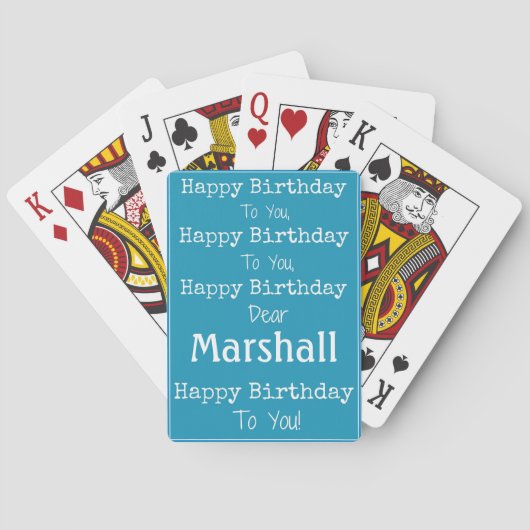 Happy Birthday Song Paring Cards Pokerkaarten (Achterkant)