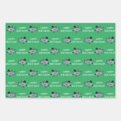 Happy Birthday Sophisticated Fish Inpakpapier Vel (Voorkant)