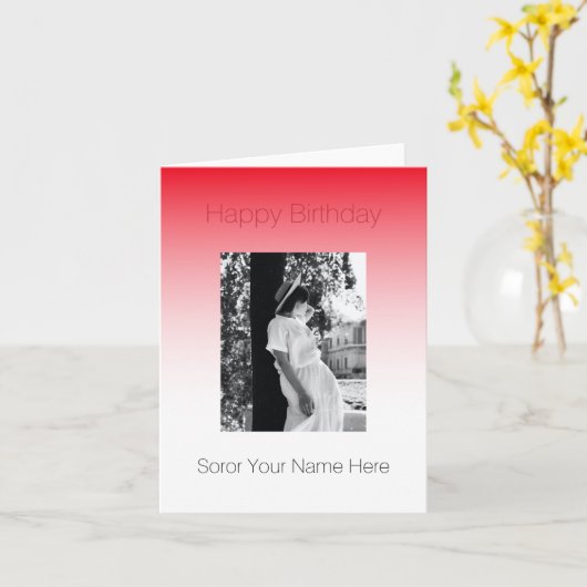 Happy Birthday Soror | DST Sorority Cadeaukaart Kaart (Gele Bloem)