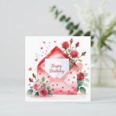 Happy birthday soulmate & friend greeting card feestdagenkaart (Staand voorkant)