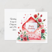 Happy birthday soulmate & friend greeting card feestdagenkaart (Voorkant / Achterkant)