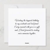 Happy birthday soulmate & friend greeting card feestdagenkaart (Achterkant)