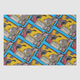 Happy Birthday Southwest Rabbit Quail Colorful Kin Tissuepapier