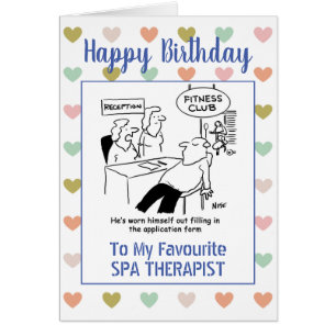 Happy Birthday Spa Therapist