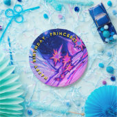 Happy Birthday Space Princess Papieren Bordje (Feest)