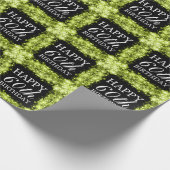 Happy Birthday Sparking Lights Limoen Cadeaupapier (Hoek)