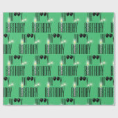 Happy Birthday Sparklers and Balloons Cadeaupapier (Vlak)