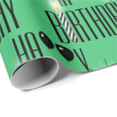 Happy Birthday Sparklers and Balloons Cadeaupapier (Rol Hoek)