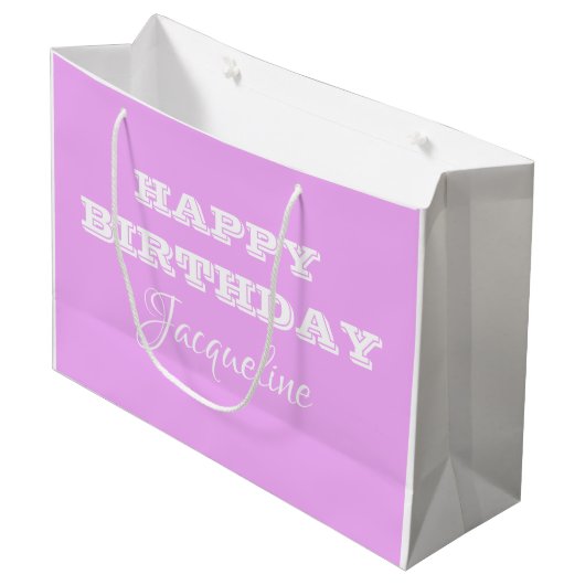 Happy Birthday speciaal voor haar Cute Chic Groot Cadeauzakje (Voorkant Gekanteld)