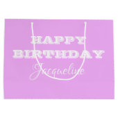 Happy Birthday speciaal voor haar Cute Chic Groot Cadeauzakje (Achterkant)