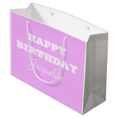 Happy Birthday speciaal voor haar Cute Chic Groot Cadeauzakje (Achterkant Gekanteld)