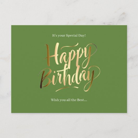 Happy Birthday Special Day Feestdagenkaart (Voorkant)