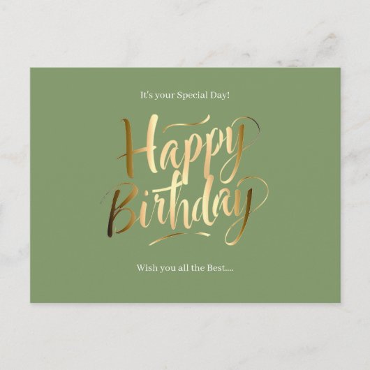 Happy Birthday Special Day Feestdagenkaart (Voorkant)