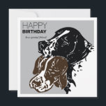 Happy Birthday Special Friend Flat Holiday Kaart<br><div class="desc">Stuur een speciale gefeliciteerde verjaardagswens naar je liefhebbende vriend van je hond!</div>