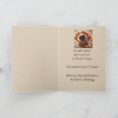 Happy Birthday Special Friend Fun Gekke Dog Kaart (Binnen)